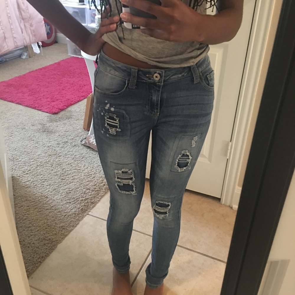 Mid Rise Skinny Jeans